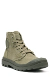 Palladium Pampa Hi Canvas Boot In Dusky Green