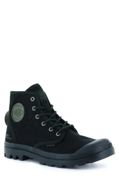 Palladium Pampa Hi Htg Supply Boot In Black/black