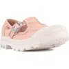 Palladium Pampa Mary Jane Flat In Peaskin