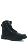 Palladium Pampa Waterproof Mixed Media Boot In Black