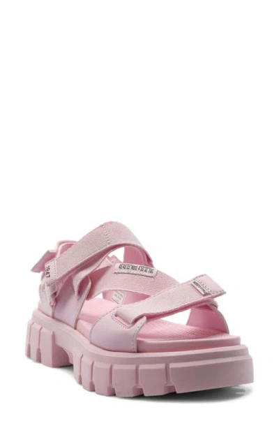 Palladium Revolt Mono Platform Sandal In Cold Pink