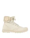 Palladium Woman Ankle Boots Sand Size 5.5 Textile Fibers In Neutral