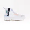 Palladium Women's Pallashock Backzip 2 High-top Sneakers In Star White In Multi