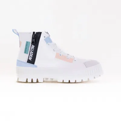 Palladium Women's Pallashock Backzip 2 High-top Sneakers In Star White In Multi
