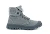 Palladium Womens Baggy Boots In Titanium/ High Rise