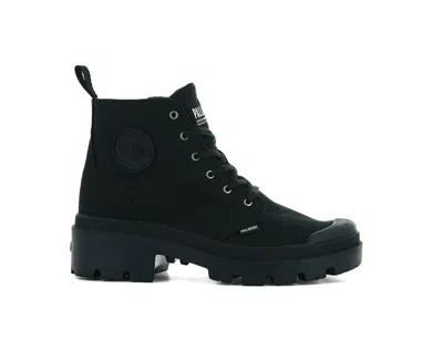Palladium Womens Pallabase Twill Boots In Black