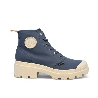 Palladium Womens Pallabase Twill Boots In Vintage Indigo