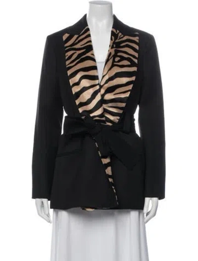 Pre-owned Pallas Vintage Wool Blazer In Black