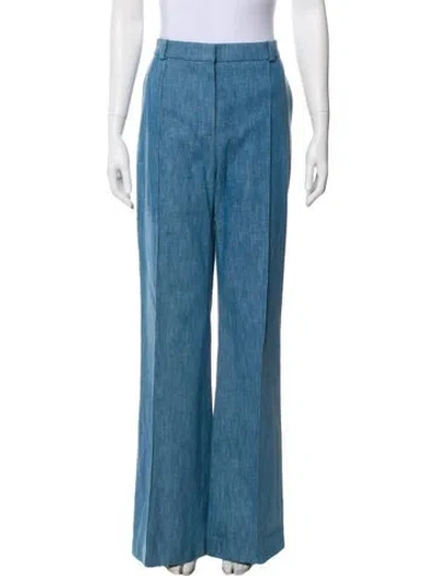 Pre-owned Pallas Wide Leg Pants In Blue