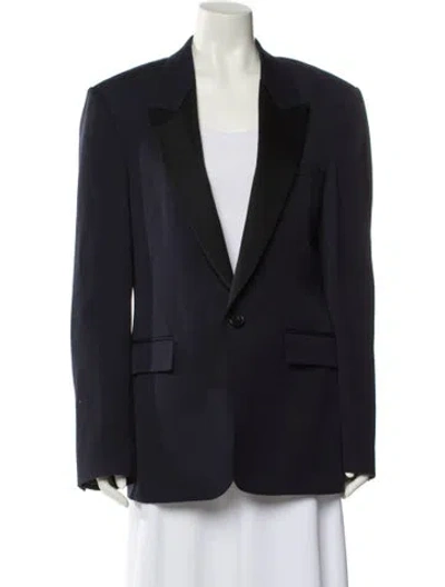Pre-owned Pallas Wool Blazer In Blue