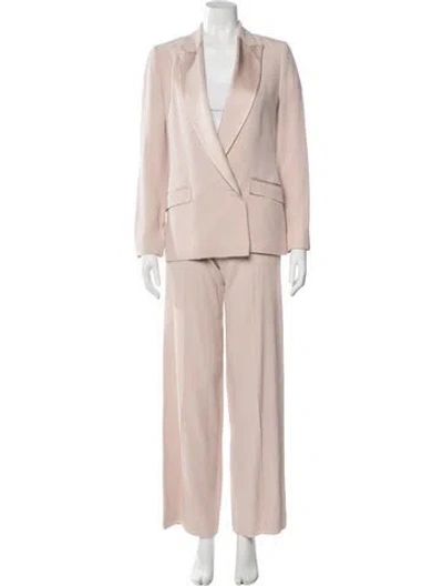 Pre-owned Pallas Wool Pantsuit In Pink