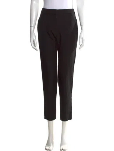 Pre-owned Pallas Wool Straight Leg Pants In Black