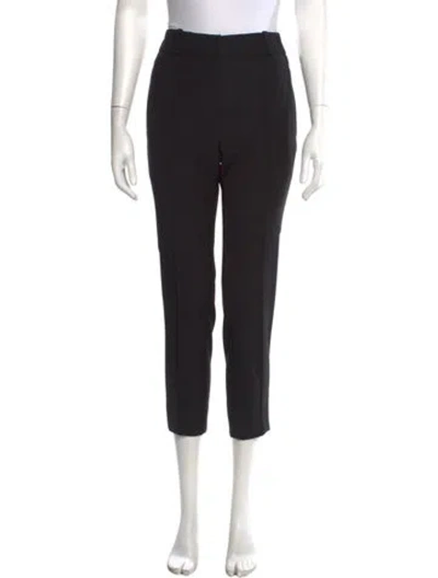 Pre-owned Pallas Wool Straight Leg Pants In Black