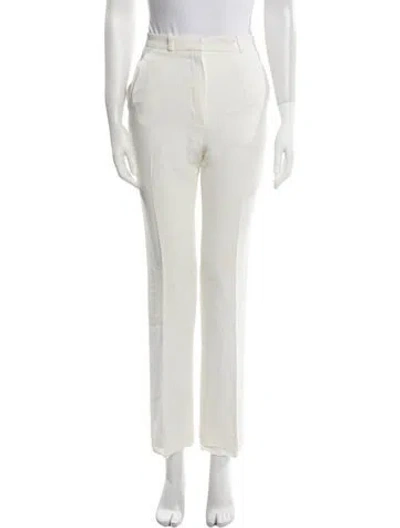 Pre-owned Pallas Wool Straight Leg Pants In Neutral