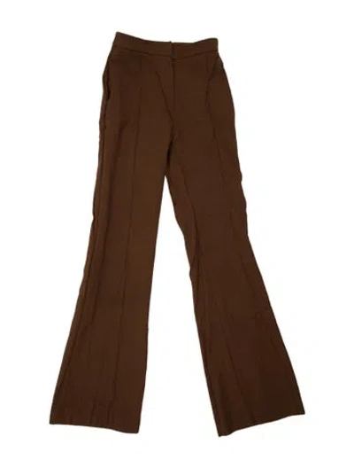 Pre-owned Pallas Wool Wide Leg Pants In Brown