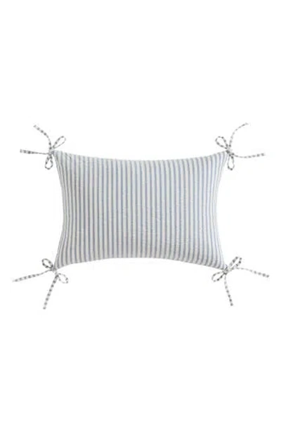 Palm Aire Seersucker Medley Bow Accent Pillow In Multi