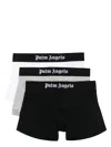 PALM ANGELS 3 BOXER SET WITH LOGO IN BLACK, GREY AND WHITE