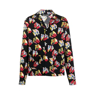 Pre-owned Palm Angels 3d Pajama Shirt 'black/red' | Men's Size 46