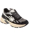 Palm Angels 4 Leather & Mesh Sneaker In Black