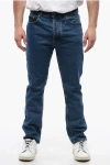 Palm Angels 5-pocketed Slim Fit Denims With Belt Loops 18cm