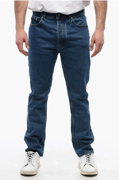 Palm Angels 5-pocketed Slim Fit Denims With Belt Loops 18cm