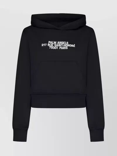 PALM ANGELS 75001 SLOGAN PRINT HOODIE
