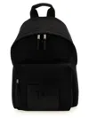 Palm Angels Man Black Canvas Backpack In 黑色的