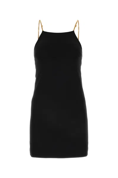 PALM ANGELS PALM ANGELS BLACK JERSEY MINI DRESS