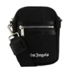 Palm Angels Adjustable Shoulder Strap Cross-body Bag In Black