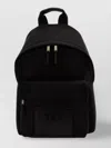 Palm Angels Man Black Canvas Backpack