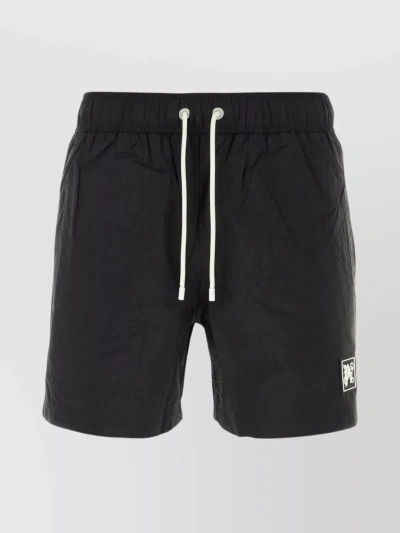 PALM ANGELS ADJUSTABLE WAIST NYLON SWIM SHORTS