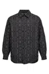 Palm Angels Quilted All Monogram Outerwear With Snap Buttons