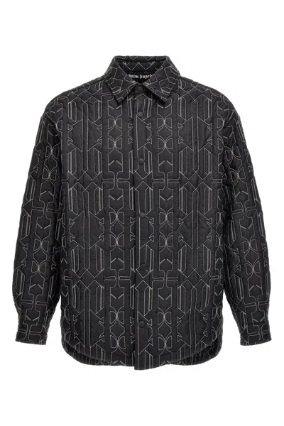 PALM ANGELS PALM ANGELS ALL MONOGRAM QUILTED DOVER JACKET