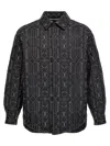 Palm Angels Quilted All Monogram Outerwear With Snap Buttons