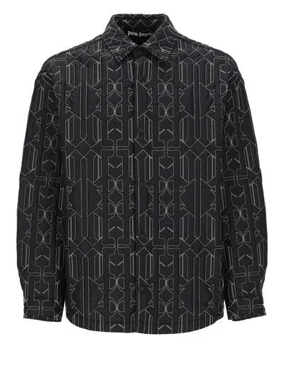 PALM ANGELS ALL MONOGRAM QUILTED DOVER JACKET