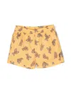 Palm Angels All-over Bear-print Swim Shorts In Yellow