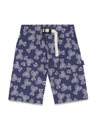 Palm Angels Mini All Over Printed Chino Shorts For Boys In Multi