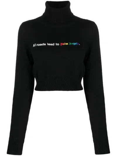PALM ANGELS ALL ROADS CROPPED JUMPER