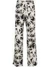 PALM ANGELS PALM ANGELS ALLOVER LOGO LOOSE FIT TROUSERS