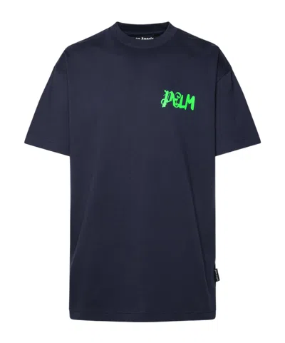 Palm Angels Am Lost Crewneck T-shirt In Black