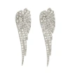 Palm Angels Angel Wing Strass Earrings In Silver