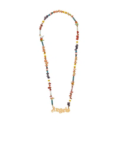 PALM ANGELS ANGELS BEAD NECKLACE