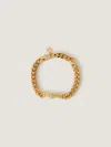 Palm Angels Angels Logo Bracelet In Gold