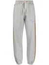 Palm Angels Angels Logo-embroidered Track Pants In Grau