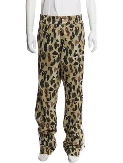 Pre-owned Palm Angels Animal Print Joggers In Green