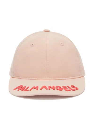 Palm Angels Kids' Appliqué Cap In Pink