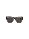 Palm Angels Arcadium Rectangular Sunglasses Thick Temples In Black Dark Grey