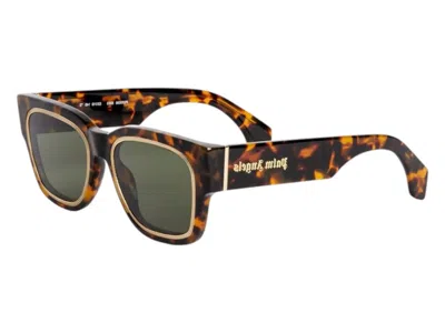 Pre-owned Palm Angels Arcadia Sunglasses In Havana Green Arcadia Havana (peri096f24pla0016055)