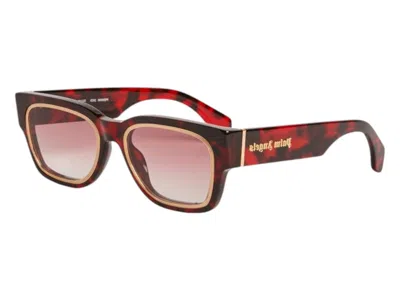 Pre-owned Palm Angels Arcadia Sunglasses In Havana Red Gradient (peri096f24pla0012629)