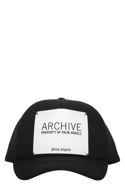 Palm Angels Archive Baseball Cap In Black